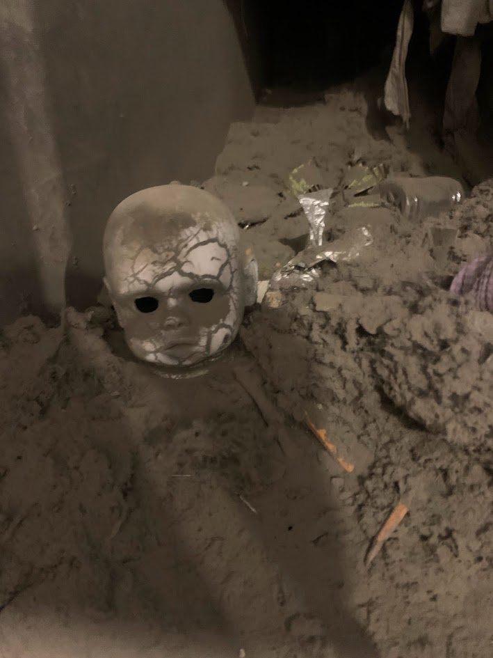 Dirty Vents with a doll head!